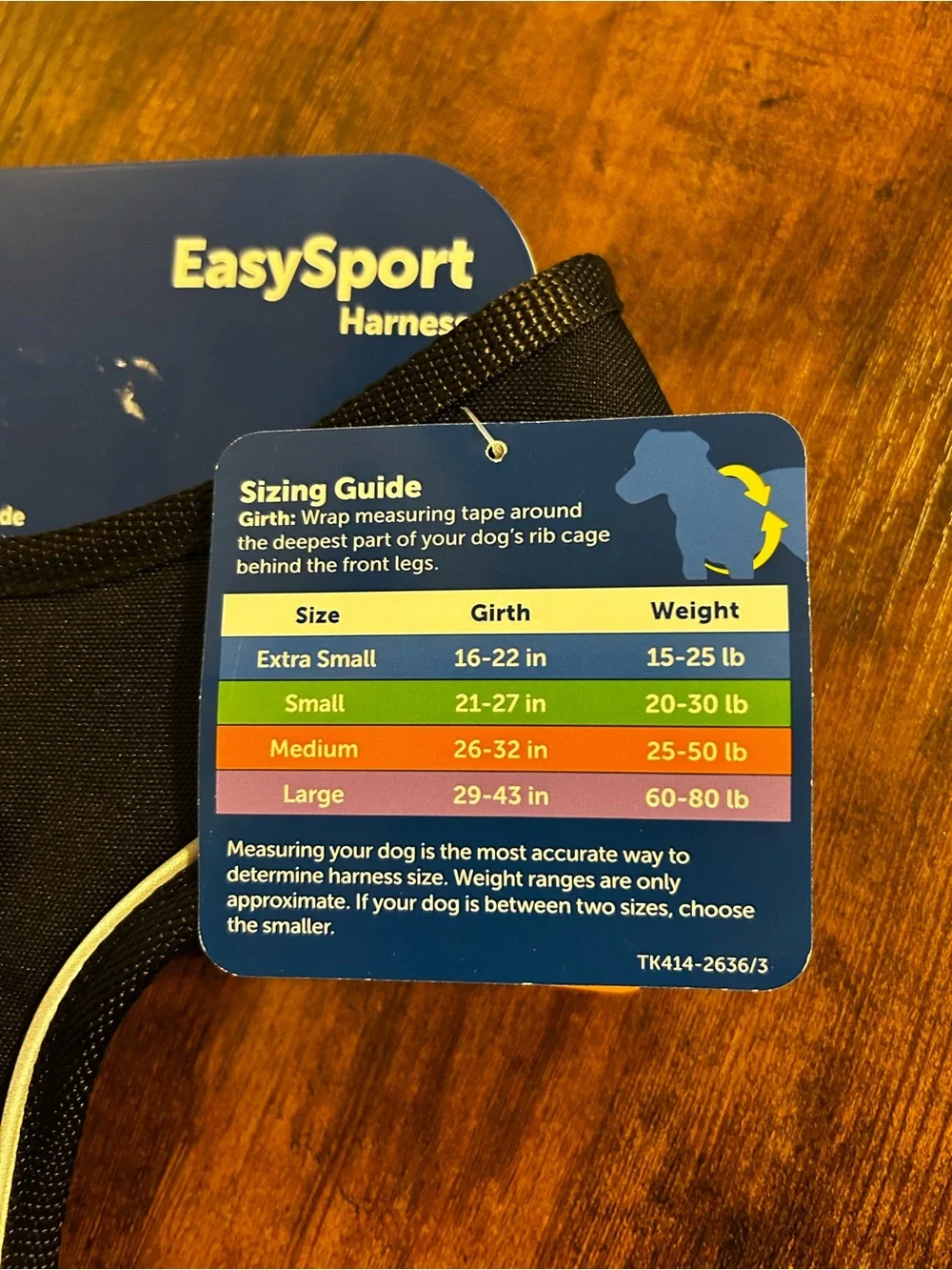 PetSafe EasySport Medium Black Dog Harness with Reflective Trim
